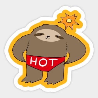 Hot Pants Sloth Sticker